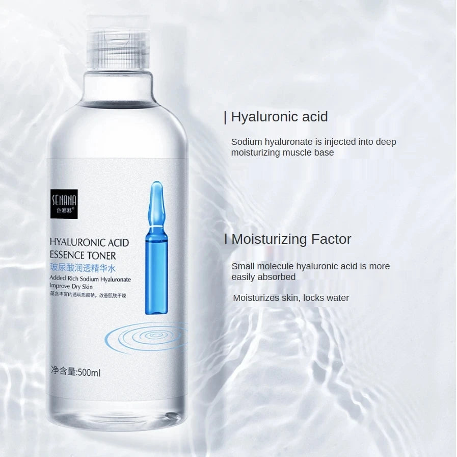 Essência Facial 500ml Ácido Hialurônico e Niacinamida | Hidratação Máxima, Clareamento e Anti-idade. - Zincare